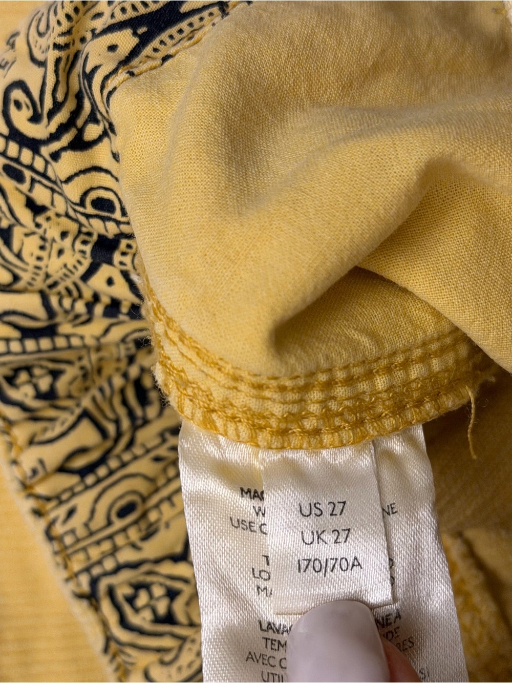 We The Free Women's Mustard Yellow Corduroy Jeans - Picture 4 of 4